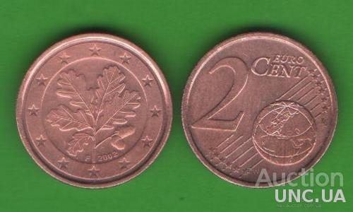 2 цента Германия 2002 F