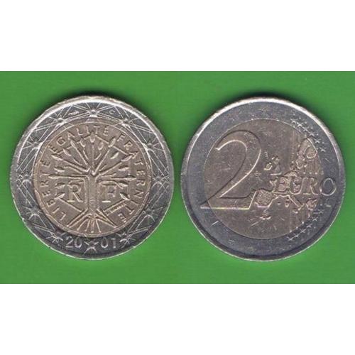 2 евро Франция 2001