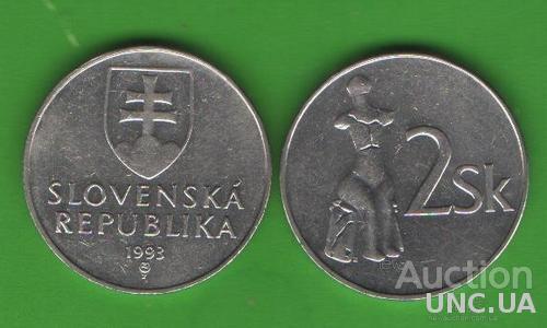 2 кроны Словакия 1993