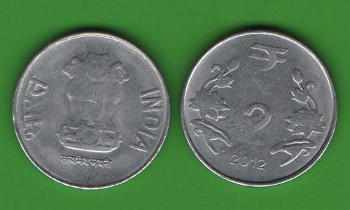 2 рупии Индия 2012