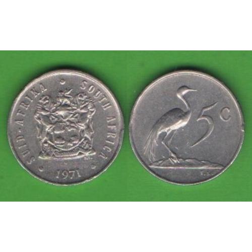 5 центов ЮАР 1971