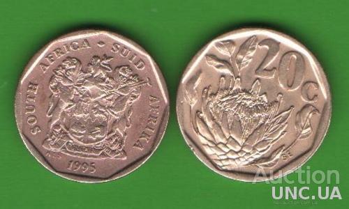 20 центов ЮАР 1995