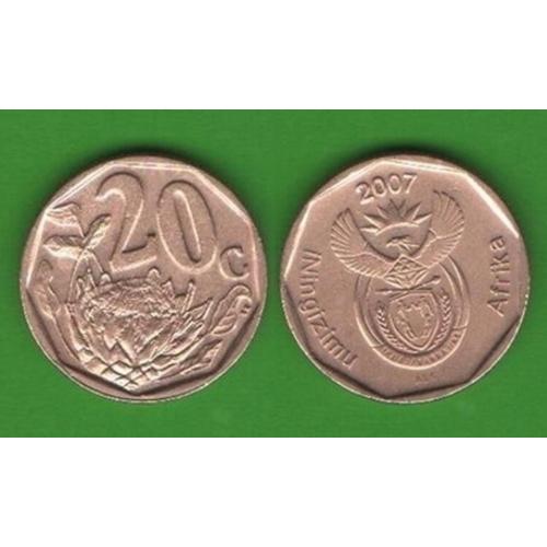 20 центов ЮАР 2007