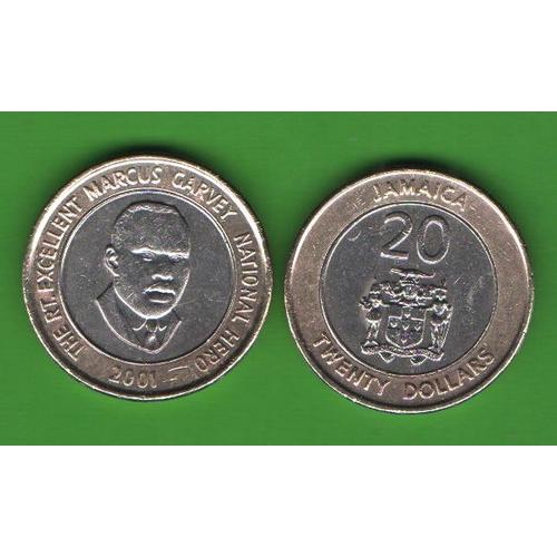 20 долларов Ямайка 2001