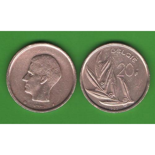 20 франков Бельгия 1982 (BELGIE)