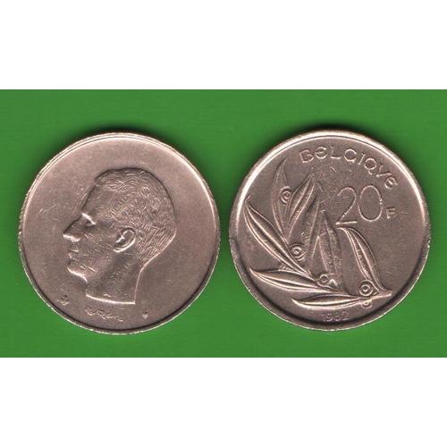 20 франков Бельгия 1982 (BELGIQUE)