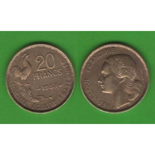 20 франков Франция 1953