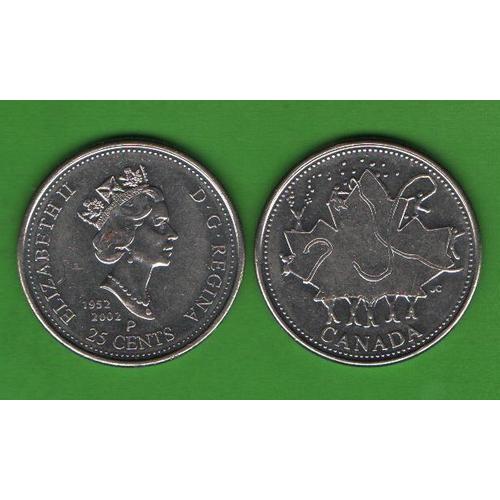 25 центов Канада 1952-2002 (Canada Day)