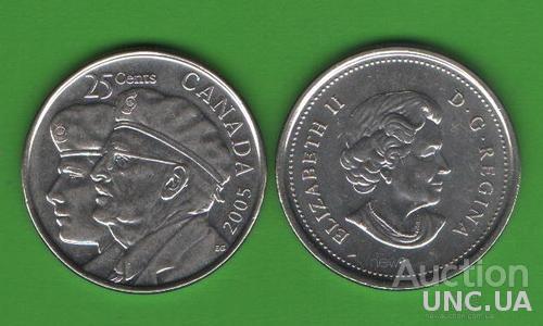 25 центов Канада 2005 (Year of the Veteran)