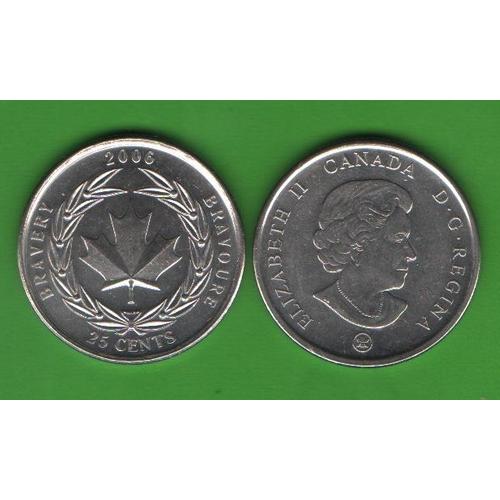 25 центов Канада 2006 (Medal of Bravery)