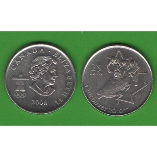 25 центов Канада 2008 (Bobsleigh)