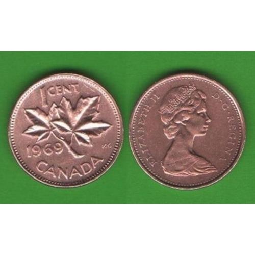 1 цент Канада 1969