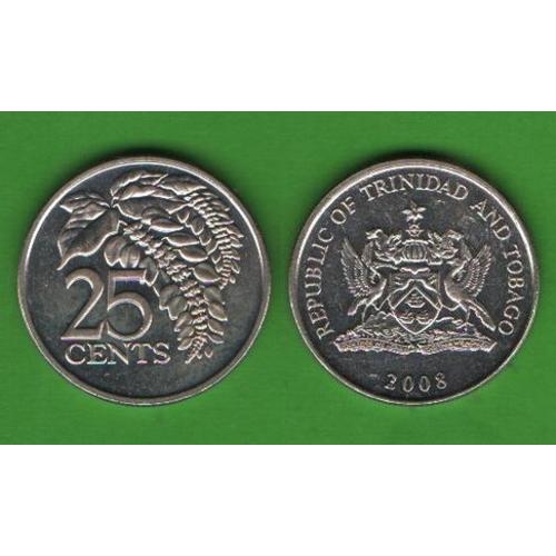 25 центов Тринидад и Тобаго 2008