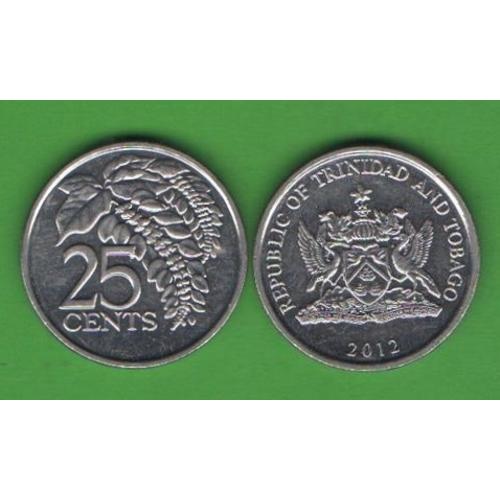 25 центов Тринидад и Тобаго 2012