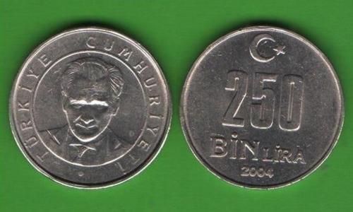 250000 лир Турция 2004