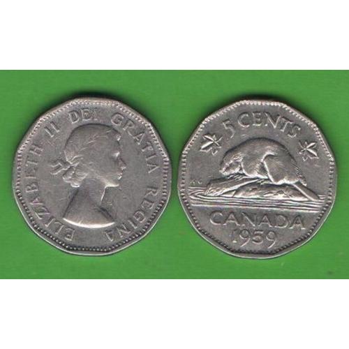 5 центов Канада 1959