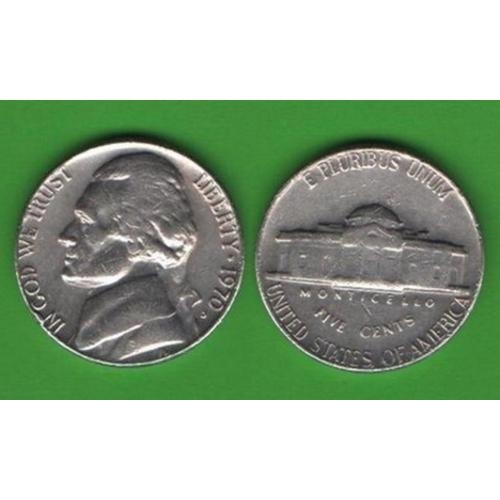 5 центов США 1970 D