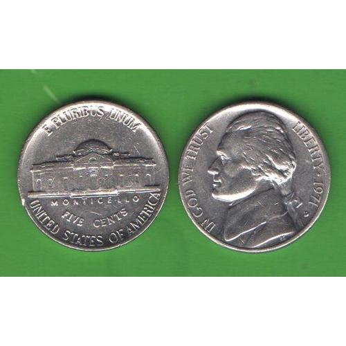 5 центов США 1971 D