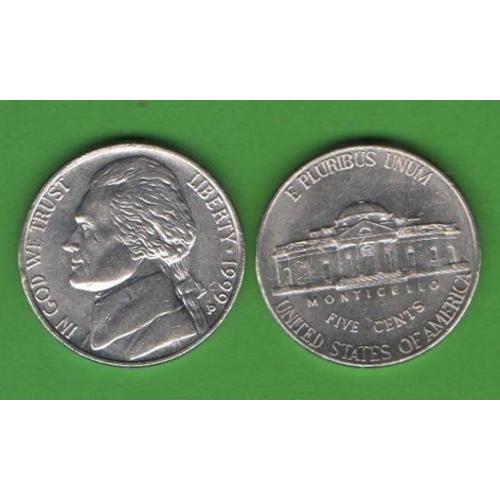 5 центов США 1999 Р