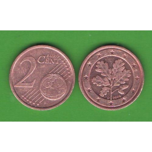 2 цента Германия 2008 D