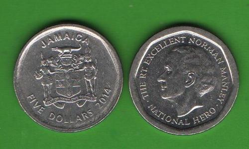 5 долларов Ямайка 2014