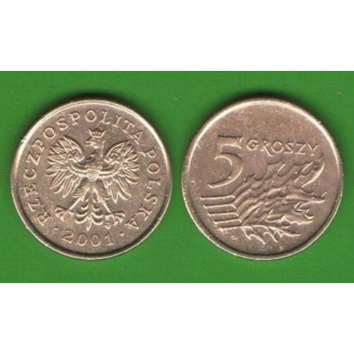 5 грошей Польша 2001
