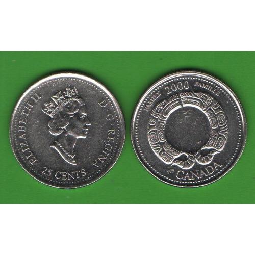 25 центов Канада 2000 (New Millenium: Family)