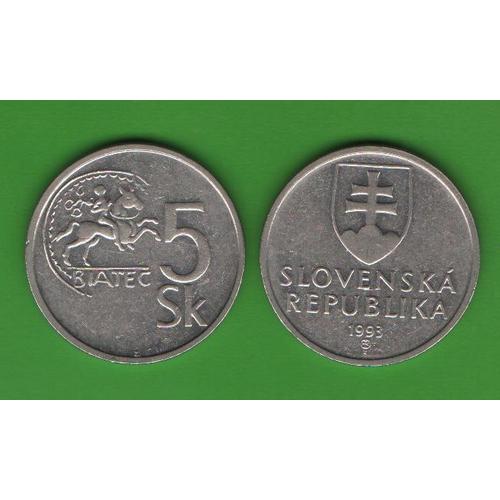 5 крон Словакия 1993