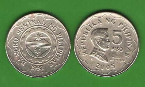 5 песо Филиппины 2005
