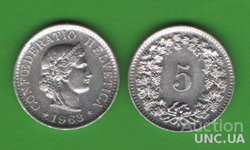 5 раппенов Швейцария 1963