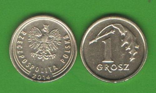 1 грош Польша 2014