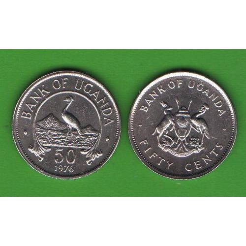 50 центов Уганда 1976