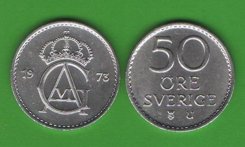 50 эре Швеция 1973