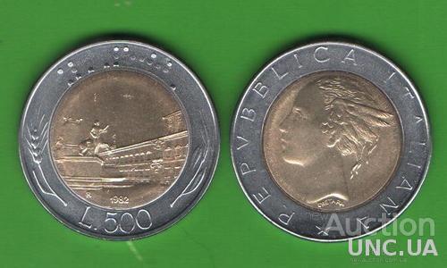 500 лир Италия 1982