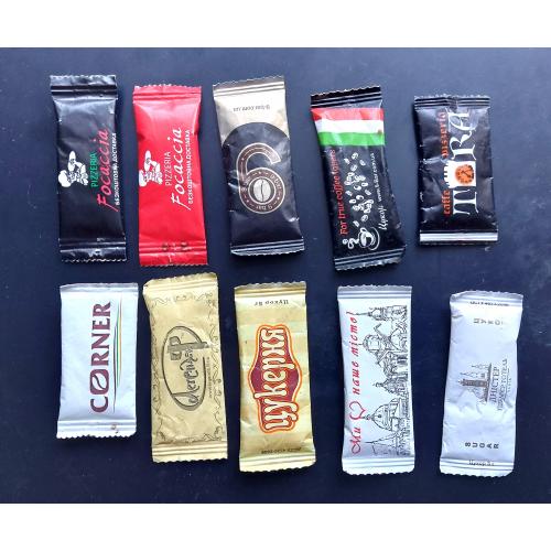 ZN Пакетики з цукром / сахаром 10 шт., без повторів