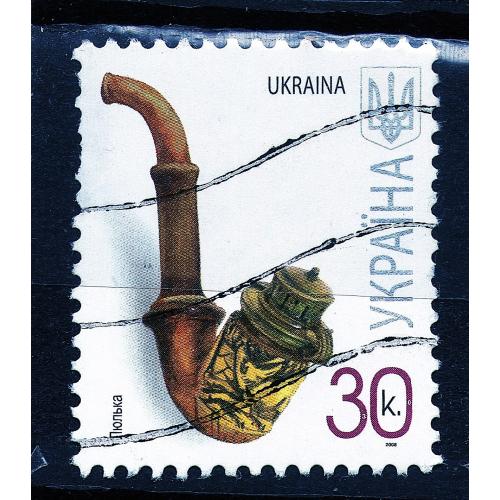 YY 2008 р. 7-й стандарт Люлька, мікрошрифт 2008,  гашена