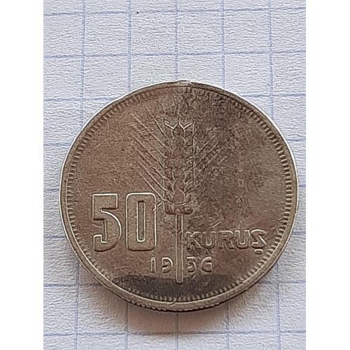 50 куруш Турция 1936год. серебро.