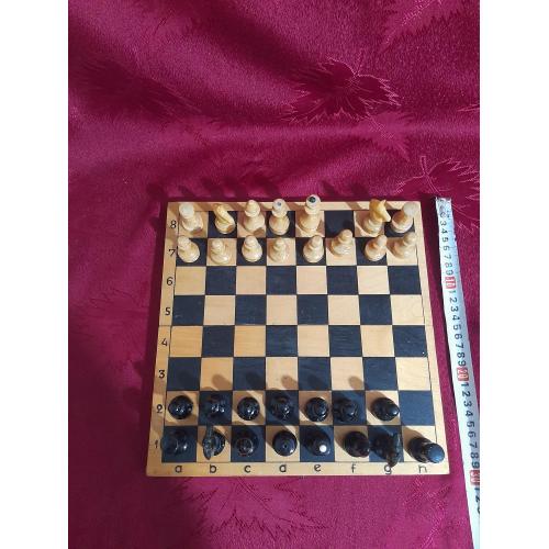 Деревянные шахматы СССР.