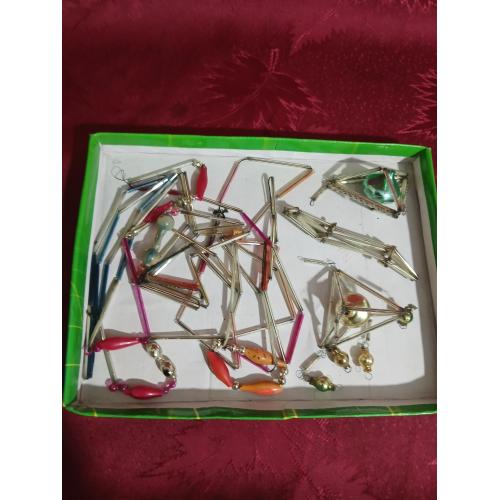 Елочные игрушки Стеклярус СССР.