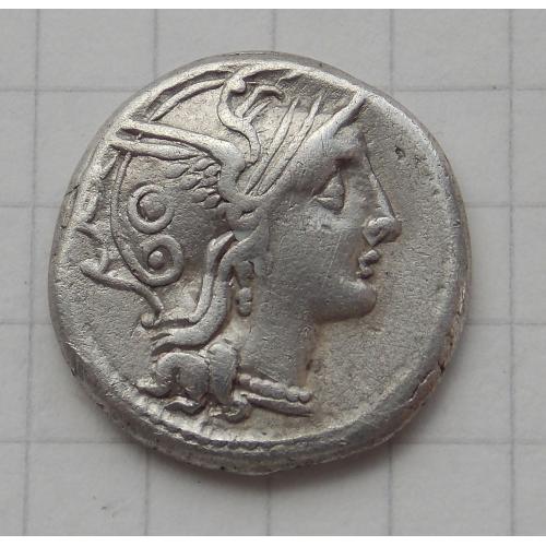Республіканський денарій C. CLAUDIUS PULCHER. (110-109 рр. до н. е.). Рим.