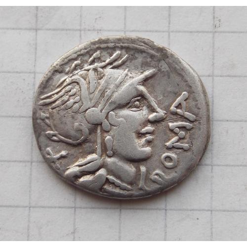 Республіканський денарій CN. DOMITIUS AHENOBARBUS. (116-115 рр. до н.е.) Рим.