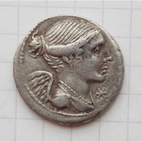 Республіканський денарій L. VALERIUS FLACCUS. (108-107р. до н. е.) Рим.