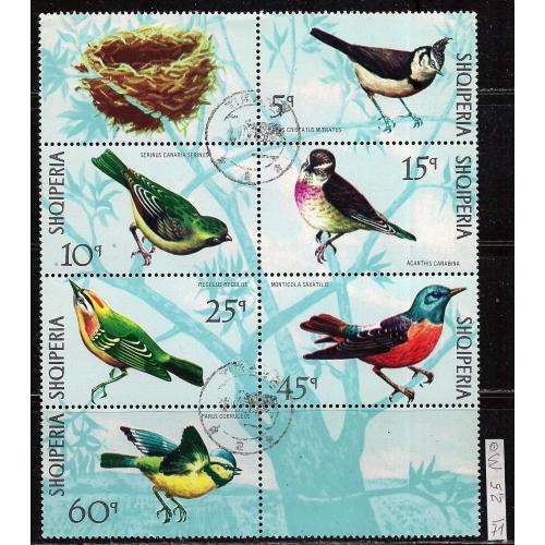 Албания, 1971 г., флора, птицы, редкость!!!