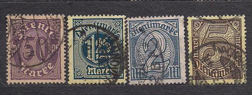 Бавария, 1920 г., служебные марки