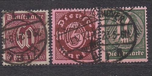 Бавария, 1921-22 гг., служебные марки