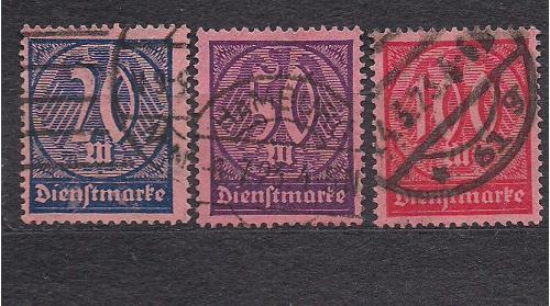 Бавария, 1922-23 гг., служебные марки