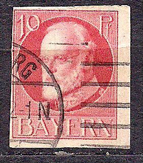 Бавария, немецкие земли, 1916-20 гг., стандарт, король Людвиг 3