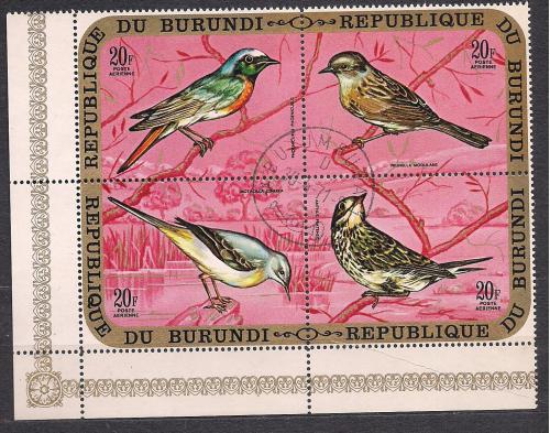 Бурунди, 1971 г., фауна, певчие птицы