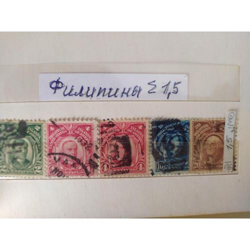 Филиппины, 1906 г., подборка марок
