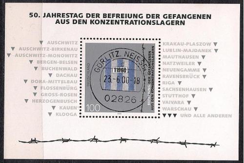 ФРГ, 1995 г., история, 50 лет освобождения заключенных из концлагерей